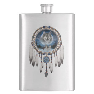 Cantil Dream Catcher com fundo de lobo