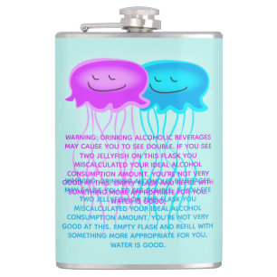 Cantil Duas Jellyfish de desenho animado