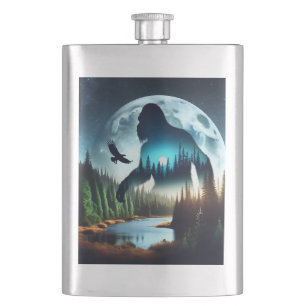 Cantil Dupla exposição Pé-Grande, Águia e Lua cheia