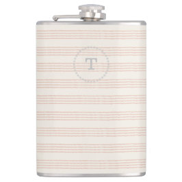 Cantil Dusty Rosa Modern Monograma Nome Boho Strip