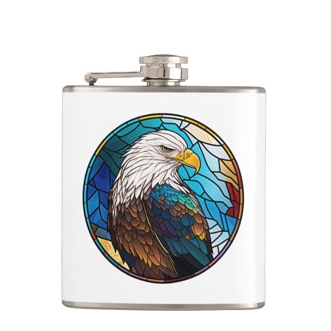 Cantil Eagle Bird Portrait Vidro Escondido (Frente)