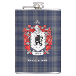 Cantil Edwards Family Crest e Xadrez de Tartan