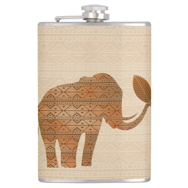 Cantil Elefante - Design de Arte Tribal (Frente)