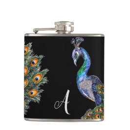 Cantil Elegante Aquarela Monograma de Peacock