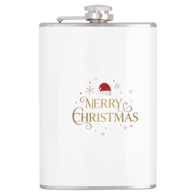 Cantil Elegante Design de Natal em Dourado e Vermelho (Frente)