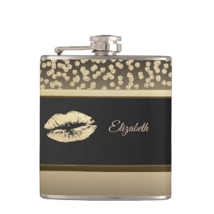 Cantil Elegante Diamantes Dourados-Brilhante Personalizad