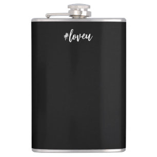 Cantil elegante escrita em preto e branco