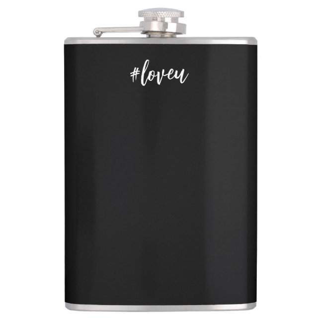 Cantil elegante escrita em preto e branco (Frente)