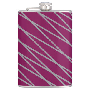 Cantil Elegante Frasco Marrom Onda Cinza Vinil Enrolado,