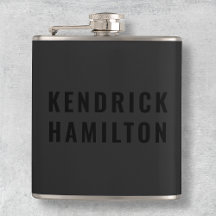 Elegante Moderno Preto Fora Minimalista Simples