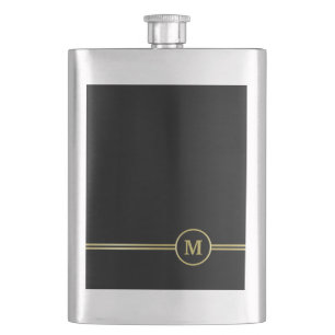 Cantil Elegante monograma personalizado em ouro sobre pre