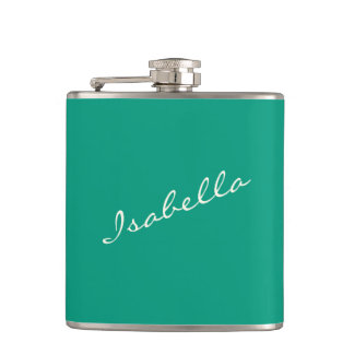 Cantil Elegante Nome Verde Esmeralda em Grafia para Casam