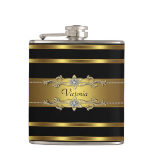 Cantil Elegante Preto e Dourado