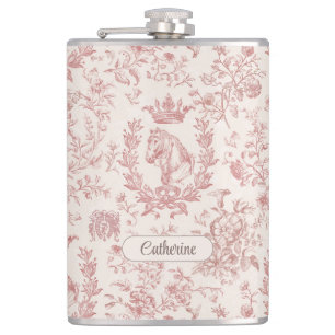 Cantil Elegante rosa Beige Equestrian Toile Nome