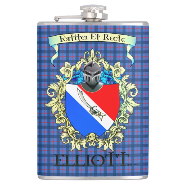 Cantil Elliott Tartan e Crest (Frente)