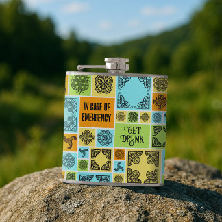 Cantil Em Caso De Emergência Obtenha Laranja E Azul Engra