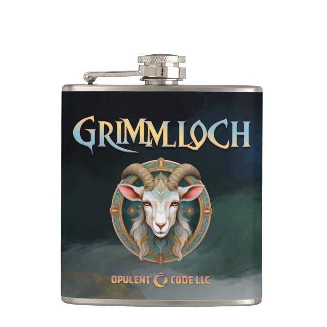 Cantil Emblema de Cabra Grimmloch RPG de Fantasia (Frente)