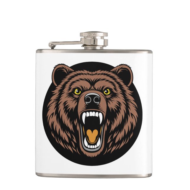 Cantil Emblema do Urso Rugindo Poderoso (Frente)