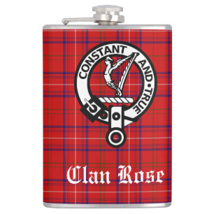 Cantil Emblema e Tartan do Clã Rose