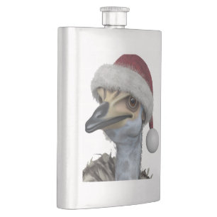 Cantil Emu Australiano Fofo Usando Um Chapéu Festivo De F