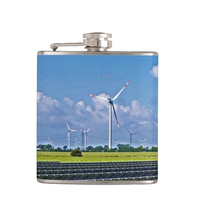 Cantil Energia do alternativo - Solar e Vento (Frente)