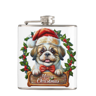 Cantil Enfeites de natal de Cachorro Bonito - Feliz Natal