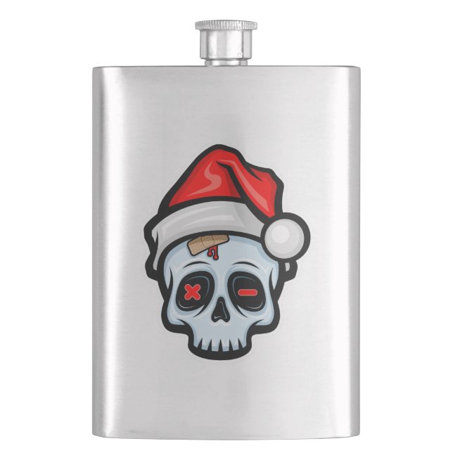 Cantil Engraçado Caveira de Natal, Estilo de Cartoon (Frente)