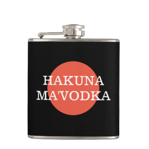 Cantil Engraçado Citação Hakuna Mãe'Vodka Bebendo Parody
