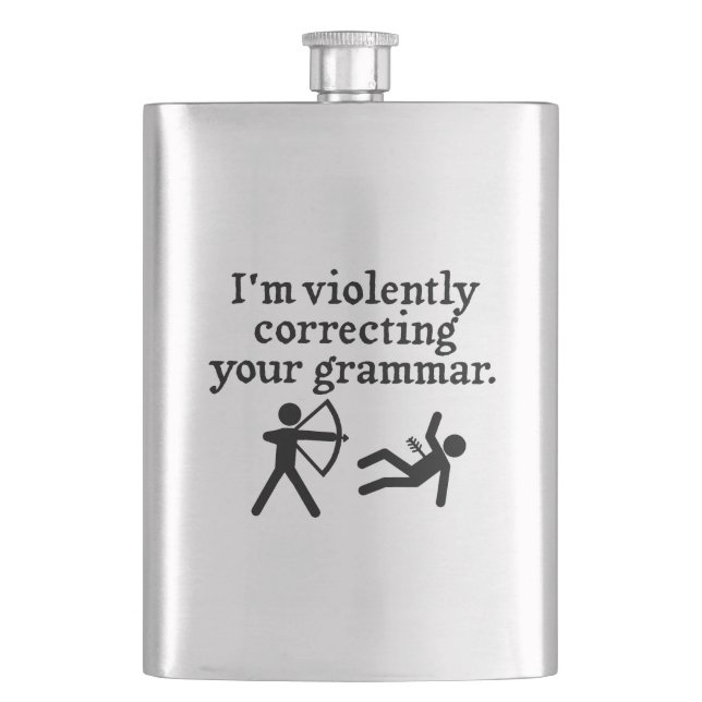 Cantil Engraçado "Corrigindo Silentemente Sua Gramática"  (Frente)