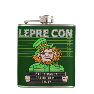 Cantil Engraçado Leprechaun Leprecon Mugshot St Patricks