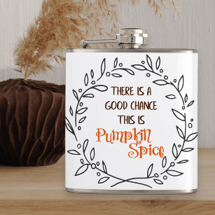 Cantil Engraçado Pumpkin Spice Citação Autumn Fall Humor