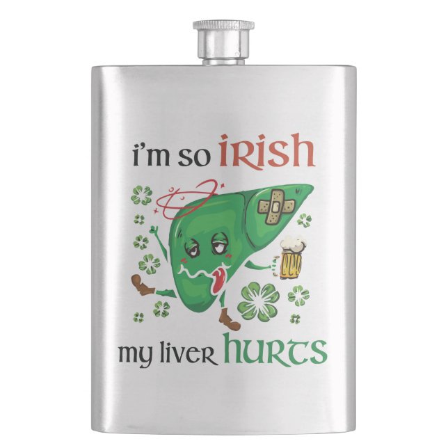 Cantil Então irlandês meu fígado dói (Frente)