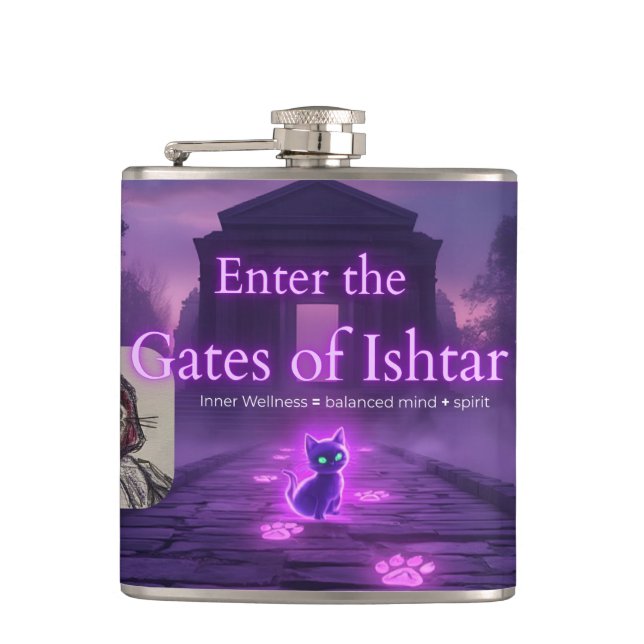Cantil Enter the Gates of Ishtar drinking flask (Frente)