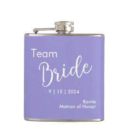 Cantil Equipe Bride Typografia Vinil Wrapped Flask