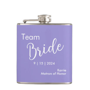 Cantil Equipe Bride Typografia Vinil Wrapped Flask