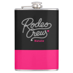 Cantil Equipe de Rodeio Preto e Rosa Western Despedida de
