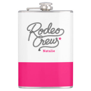 Cantil Equipe de Rodeio Rosa e Branco para Despedida de S