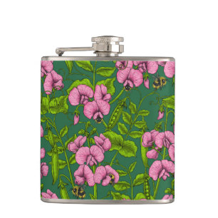 Cantil Ervilhas doces e espécimes do gênero Bombus spp., 