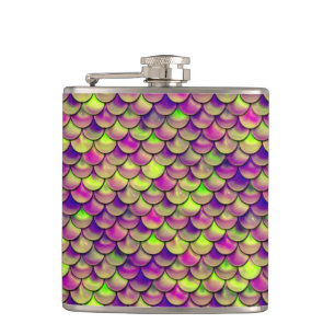 Cantil Escalas roxas e verdes caídas