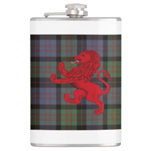 Cantil Escócia leão Rampant vermelho, xadrez tartan MacDo