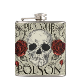 Cantil Escolha sua garrafa do crânio do veneno