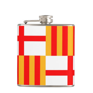 Cantil espanha da bandeira da cidade de Barcelona