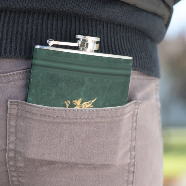 Cantil Espíritos e Bebidas - Verde e Dourado (In Situ)