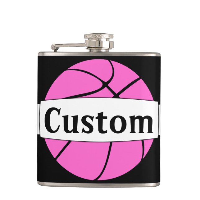 Cantil Esportes de Equipe Personalizada de Basquete Rosa  (Frente)