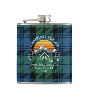 Cantil Esquadrão de Acampamento Familiar Plaid Tartan Ret
