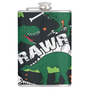 Cantil Esqueleto de dinossauro, padrão perfeito.