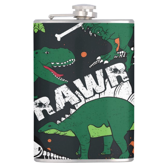 Cantil Esqueleto de dinossauro, padrão perfeito. (Frente)