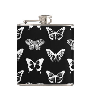 Cantil Esquema da borboleta, branco e preto