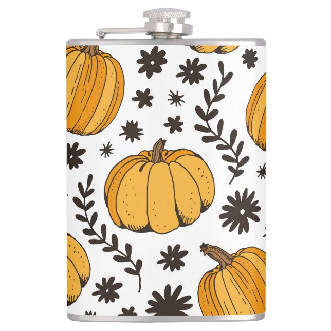 Cantil Esquemas de abóbora: padrão sem costura desenhado  (Frente)