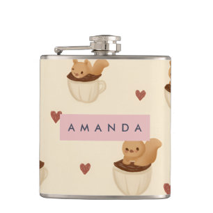 Cantil Esquilo Cute Personalizado no Padrão da Taça do Ca